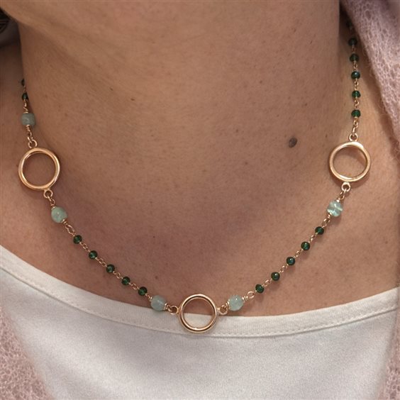 Halskette Lucos Dame in Silber ESCO641-VERDE - ESCO641-VERDE